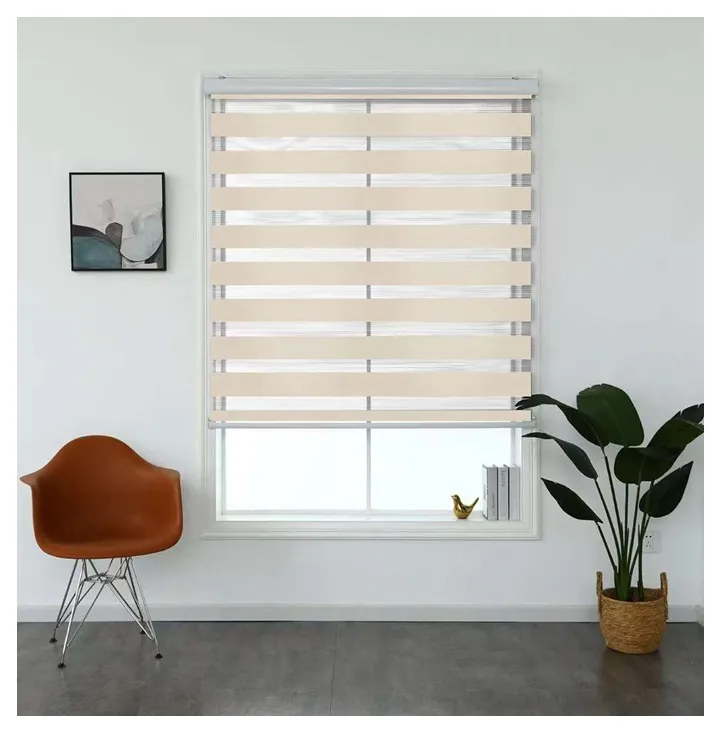 [513925] Cortina cebra beige 180*200CM