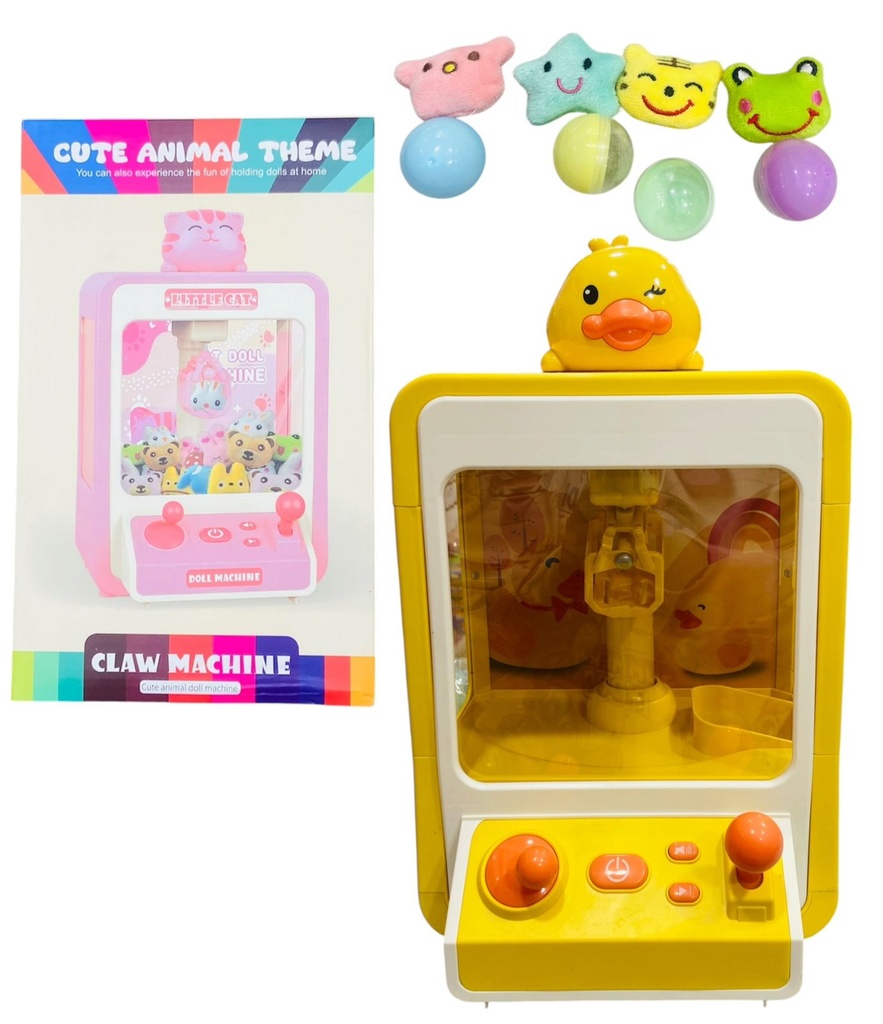 HW23174847 Maquina Atrapa Peluches Patito 20X19X32