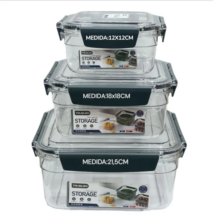 [513834] Organizador Hermetico Cuadrado X3