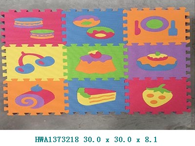 Goma eva alimentos 9PCS