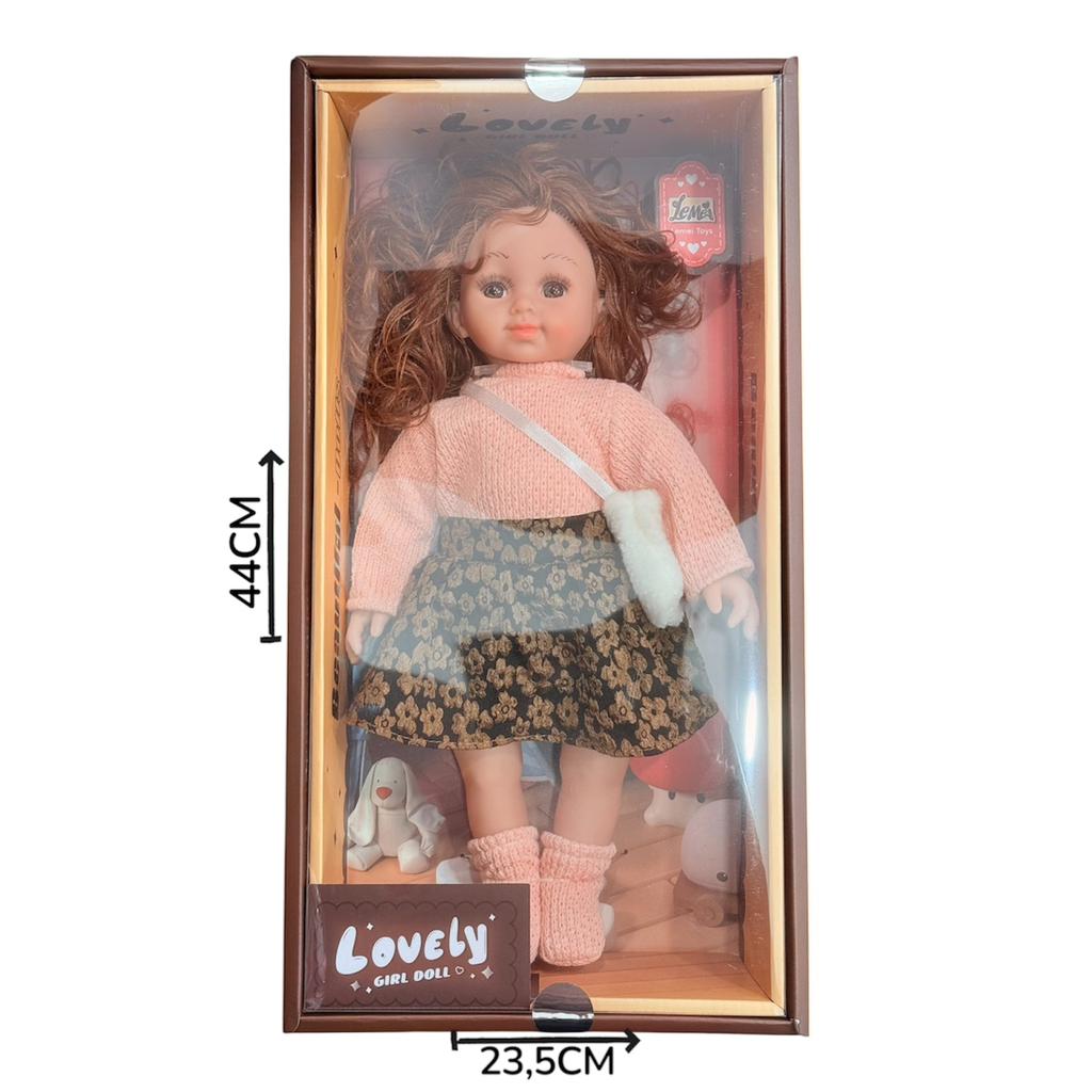 [625593] Muñeca en caja con carterita