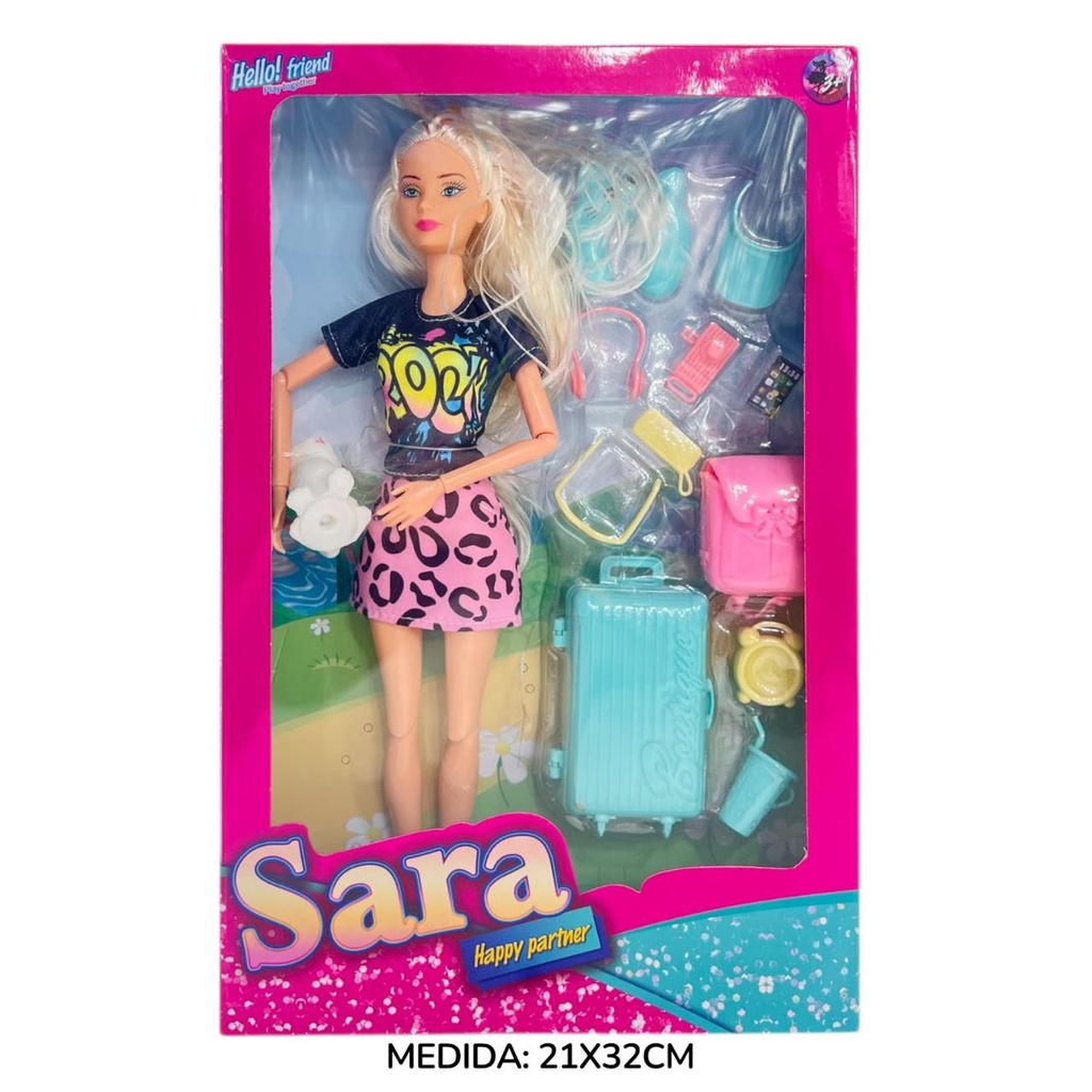 Muñeca Articulada Sara Viaje