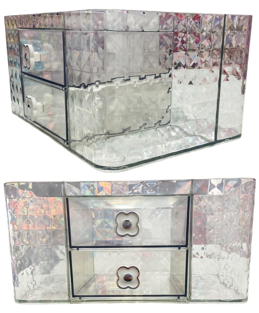 Organizador De Maquillaje Transparente 21,2X14,5X10