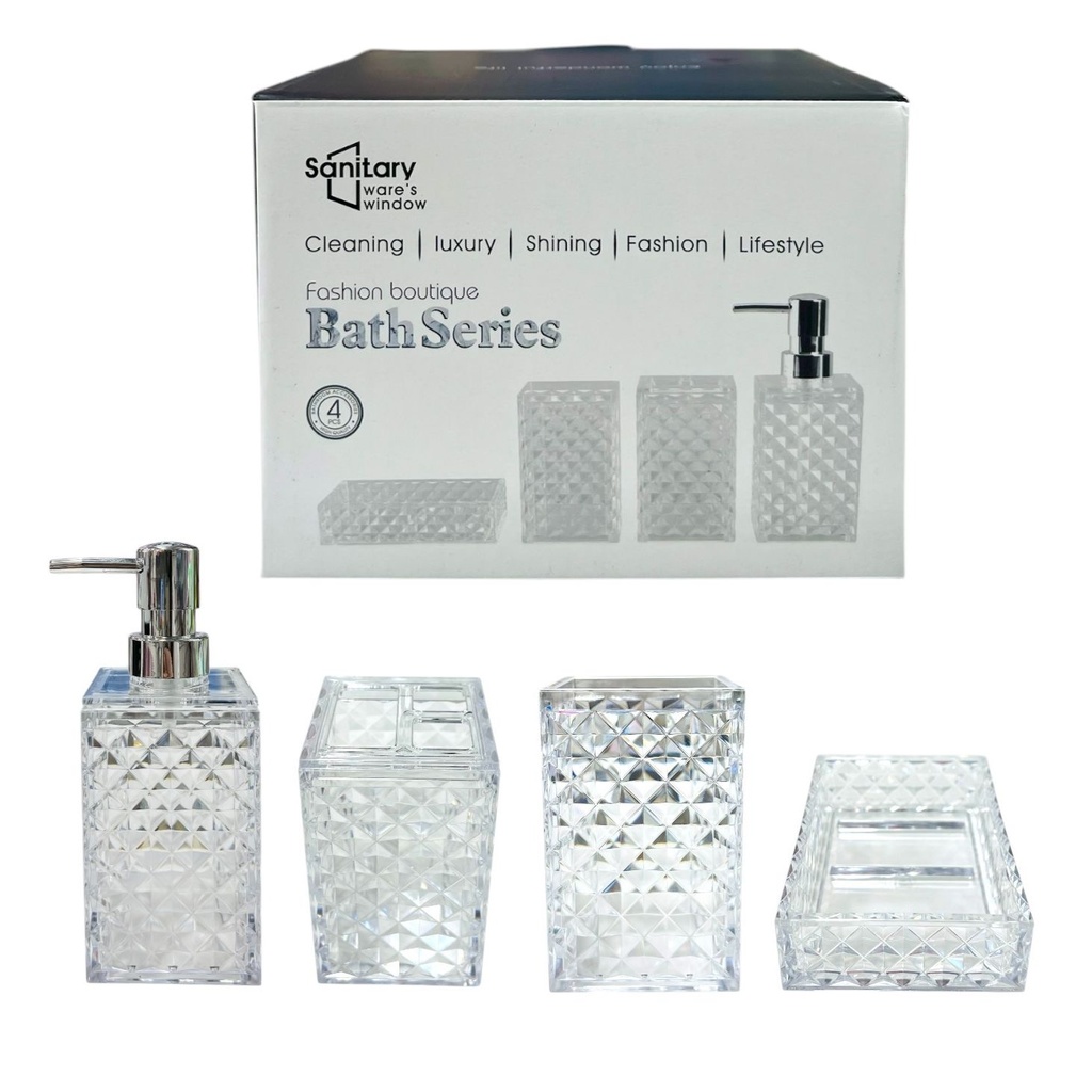 Set De Baño x4 Diamond White