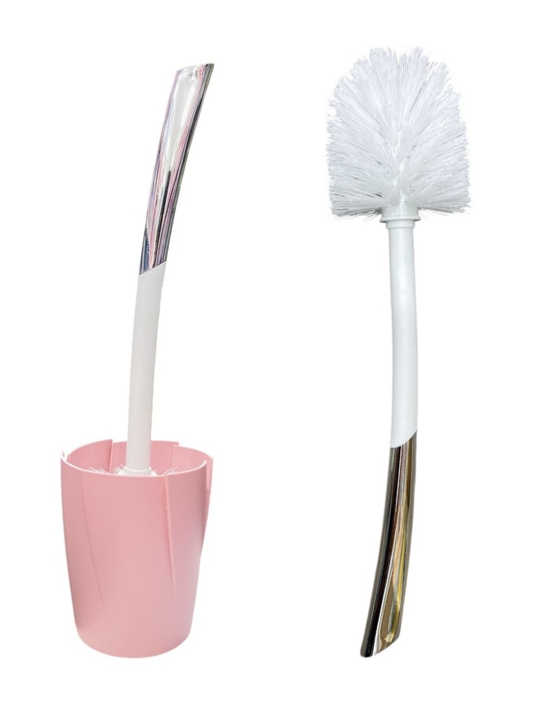 Cepillo De Baño Con Base Rosa