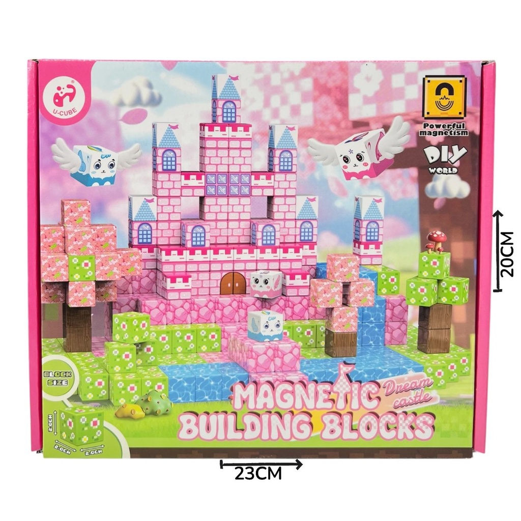 HW25048649 Cubos Magneticos Castillo 84pzs