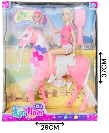 HW24207288 Muñeca Articulada Con Caballo