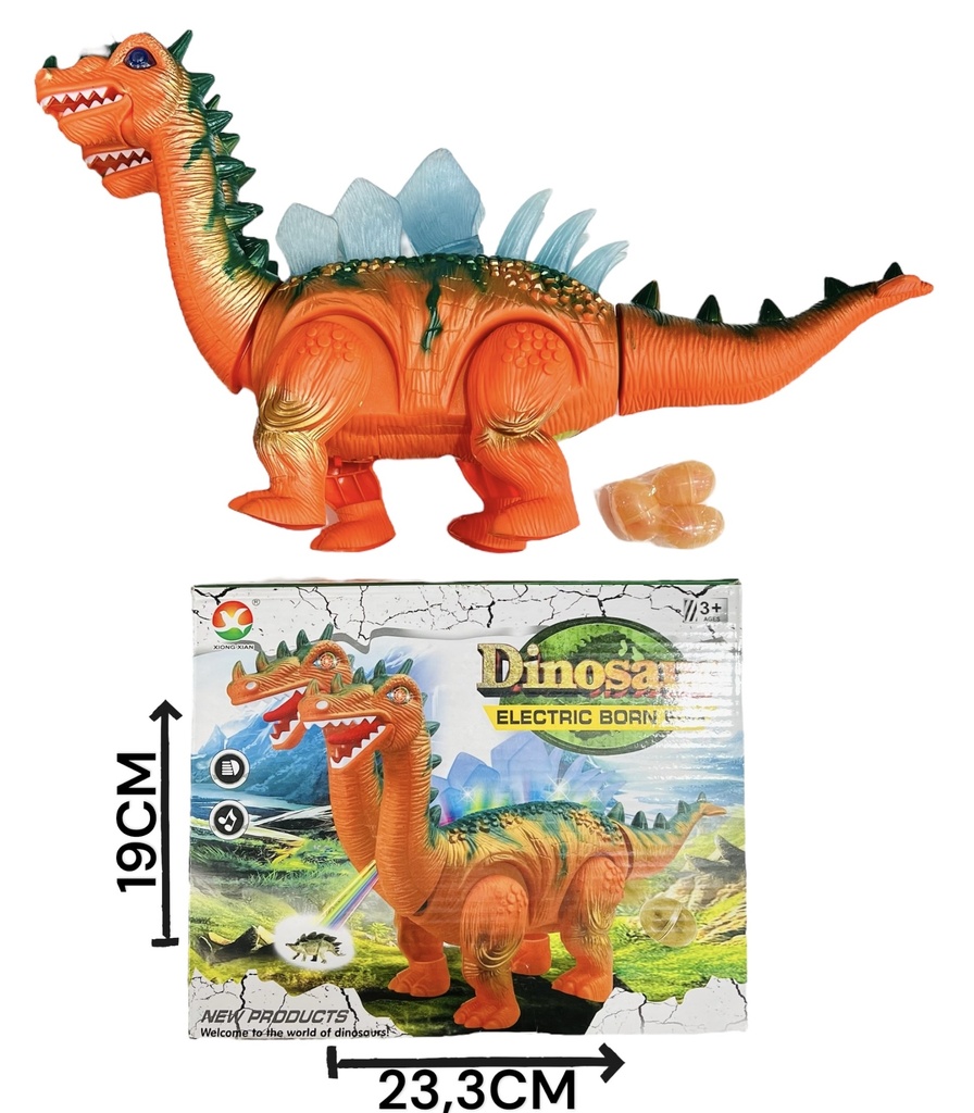 Dinosaurio Con Proyector Luz Sonido Y Huevo