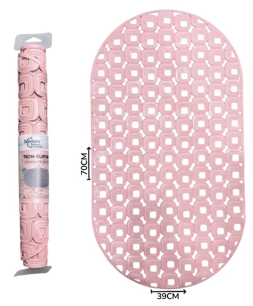 Alfombra Antideslizante Rosa 70X39