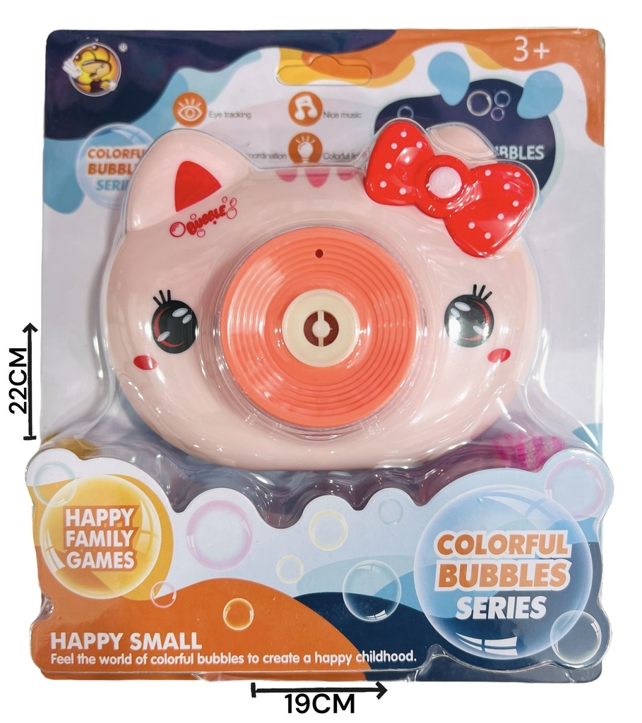 HW21030154 Burbujero Camara Gatita A Pila Blister