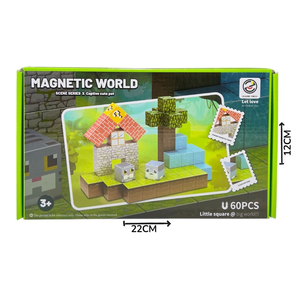 HW22058841 Cubos Magneticos Granja 62pzs