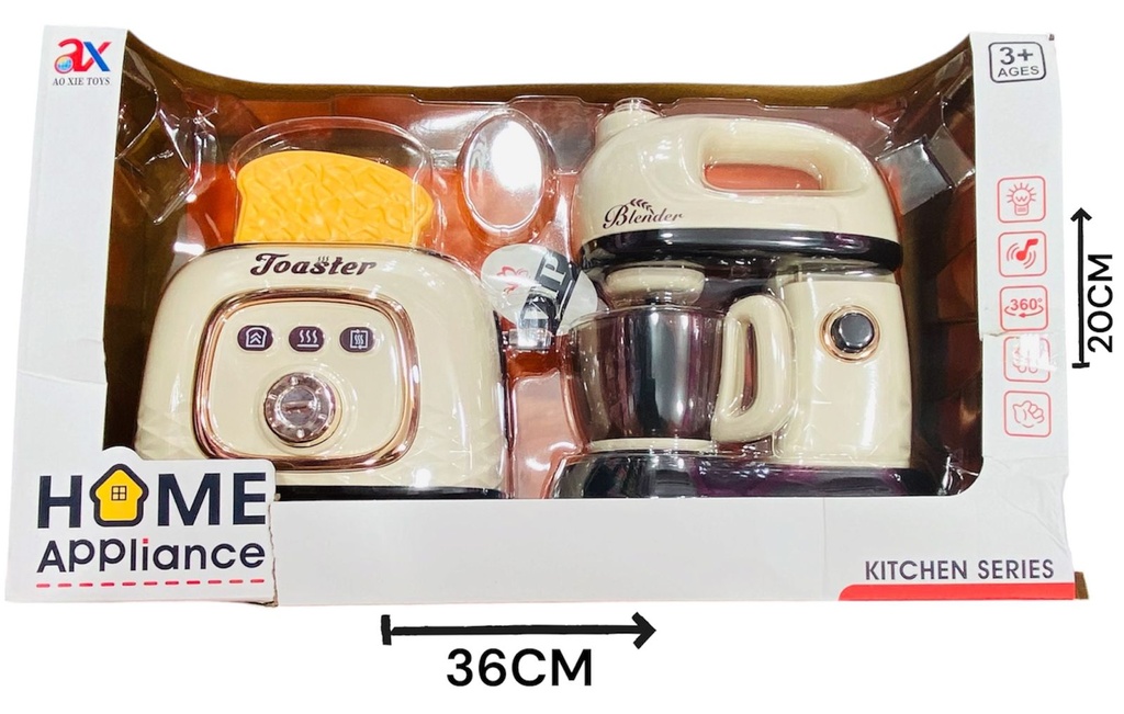 Juego de electrodomésticos cafetera y tostadora