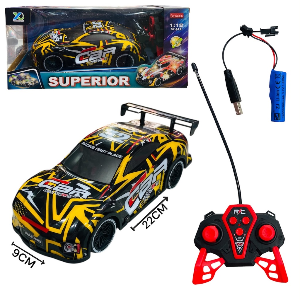 HW25009608 Auto de carreras con luz a control remoto