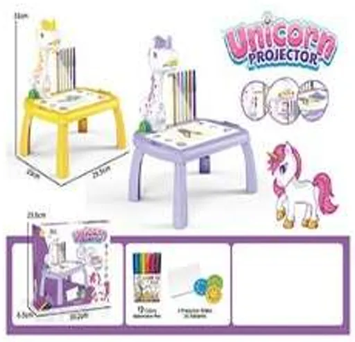 HW22089001 Mesa de proyección unicornio