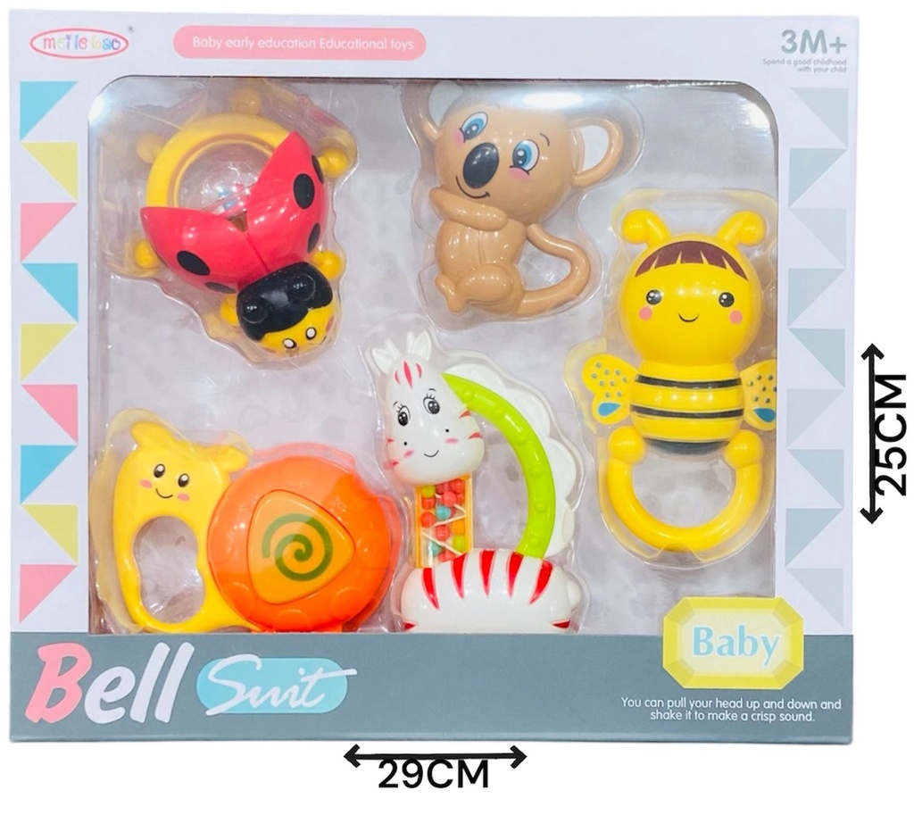HW25080414 Sonajero animales x5