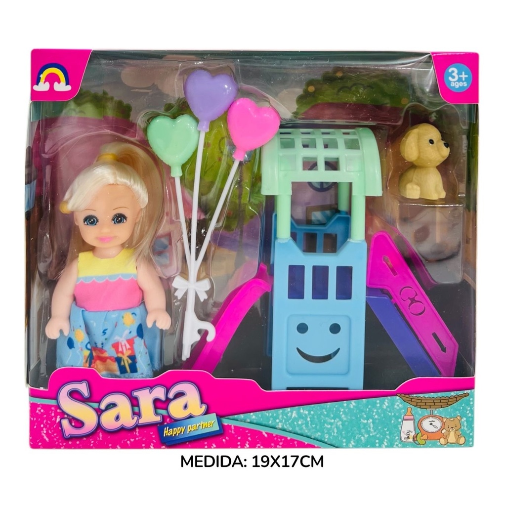 Muñeca Articulada Sara Con Accesorios