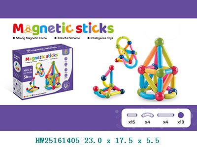 Bloques de construcción magnéticos 36PCS