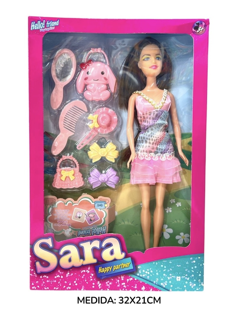 Muñeca Sara Con Accesorios