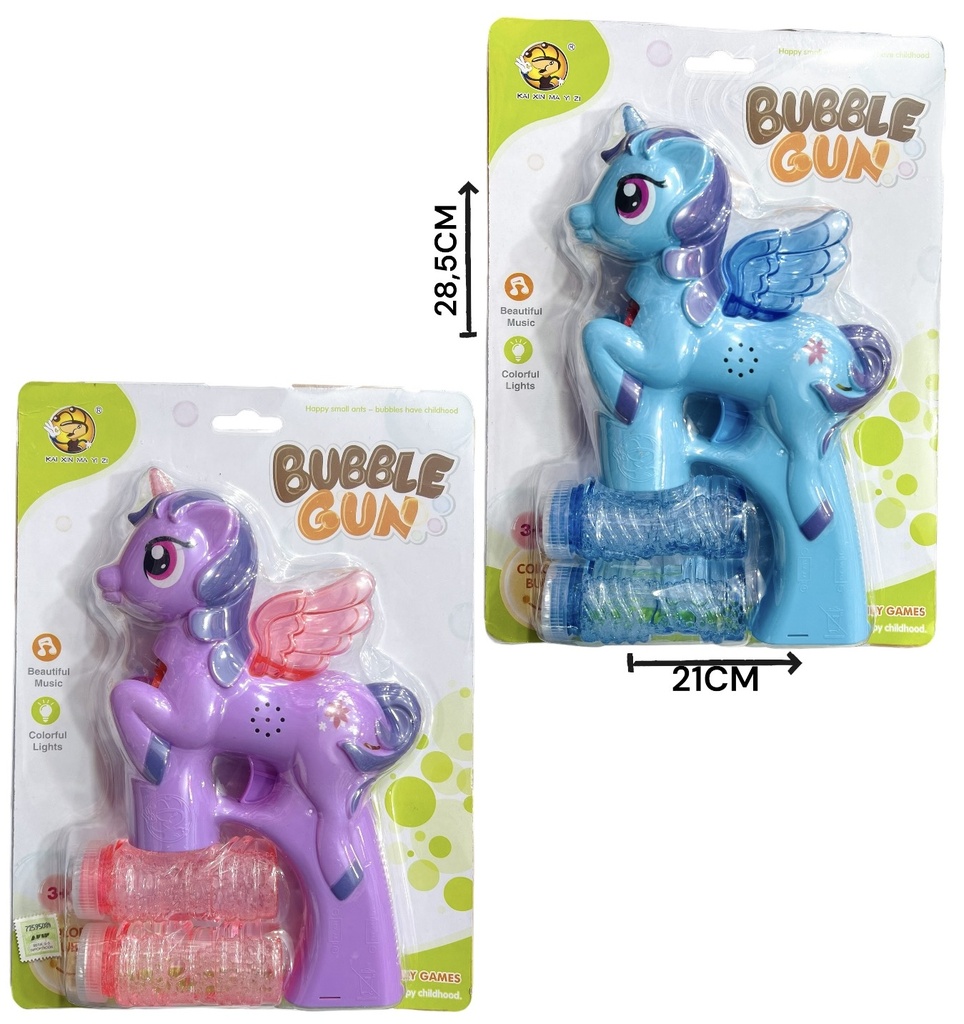 HW21030164 Burbujero Unicornio Con Luz Y Sonido