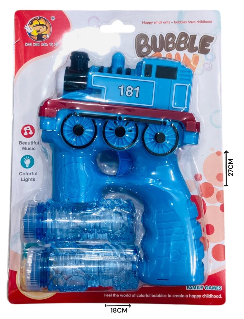 HW21013906 Burbujero Tren Con Luz Y Sonido 18X6X25Cm