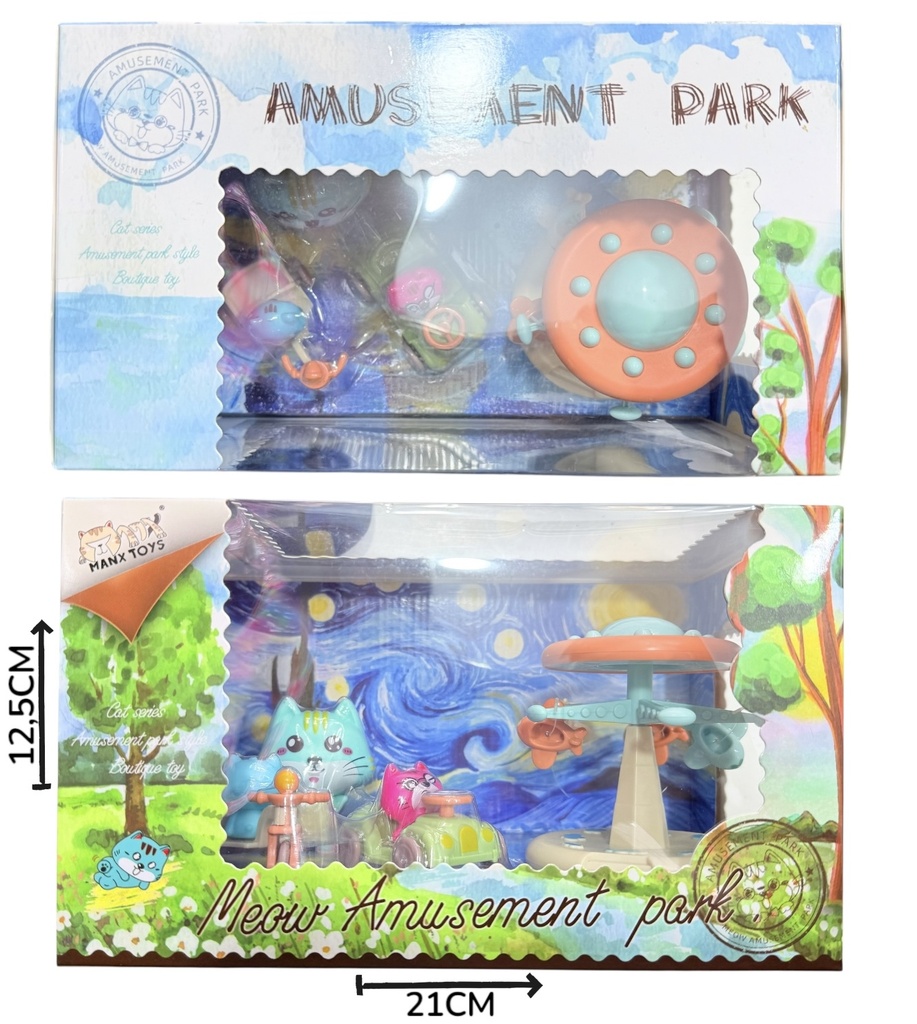 HW24101100 Ternurin Gatito Con Carrusel Y Accesorios