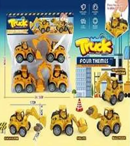 Vehículos de construcción en bolsa x4