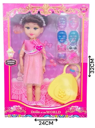 HWB309574 Muñeca Princesa Con Accesorios