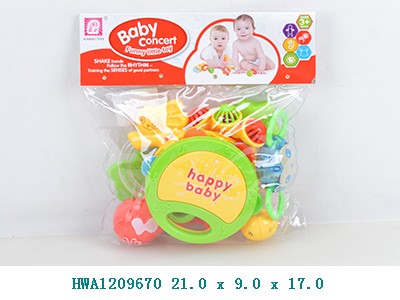 Set musical con pandereta 10 pcs 21x9x17 HWA1209670