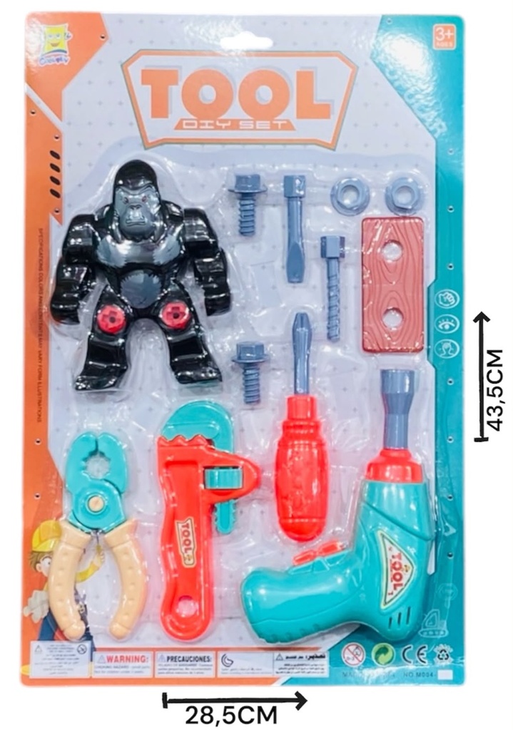 HW25031900 Set de herramientas con gorila