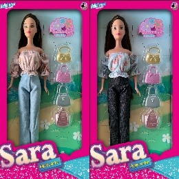 Muñeca Sara con carteras