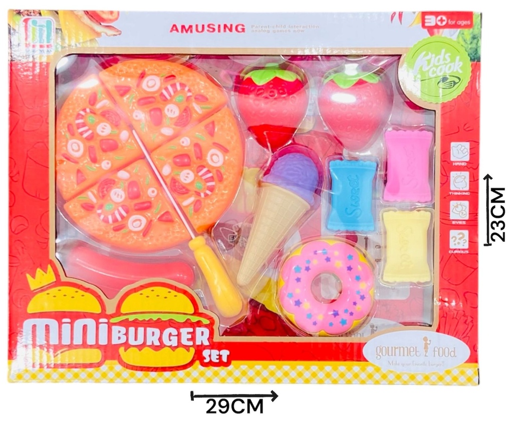 Set de comida rapida pizza HW24002571