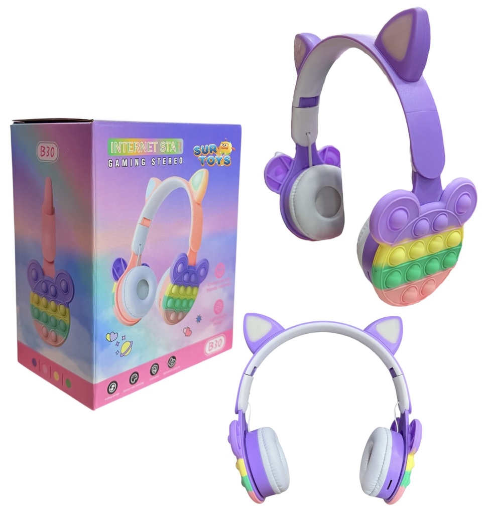 Auricular Orejas Gatito Pop It