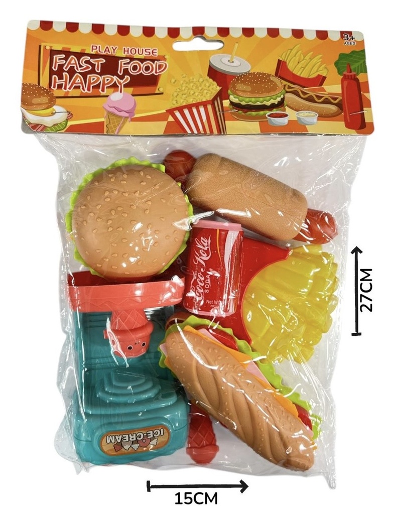 HW25010167 Set De Cocina Fast Food En Bolsa