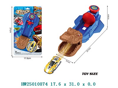Lanzador de autos dinosaurio