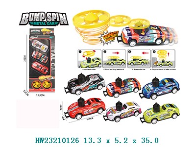 Autos con lanzador de discos x3
