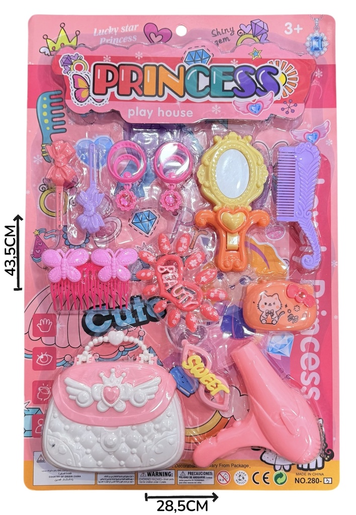 Set Belleza Con Carterita En Blister