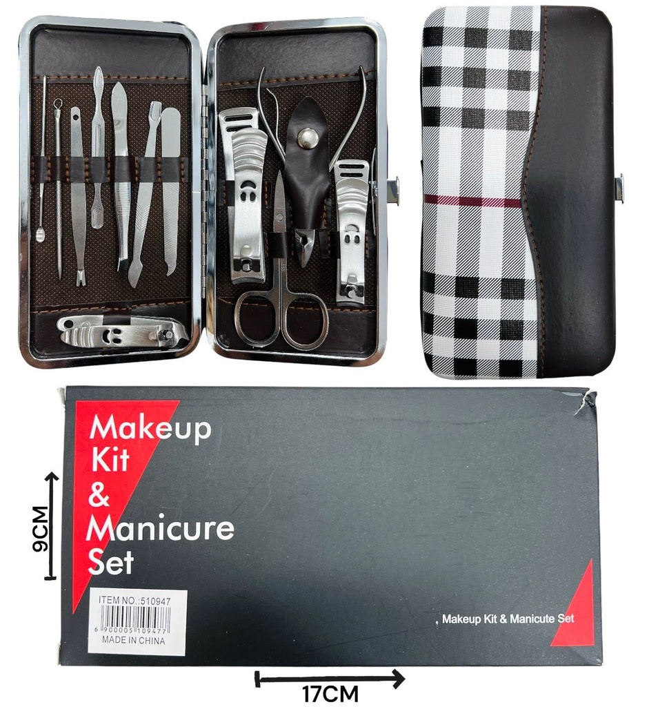 Set Cortauñas Inox 12Pcs