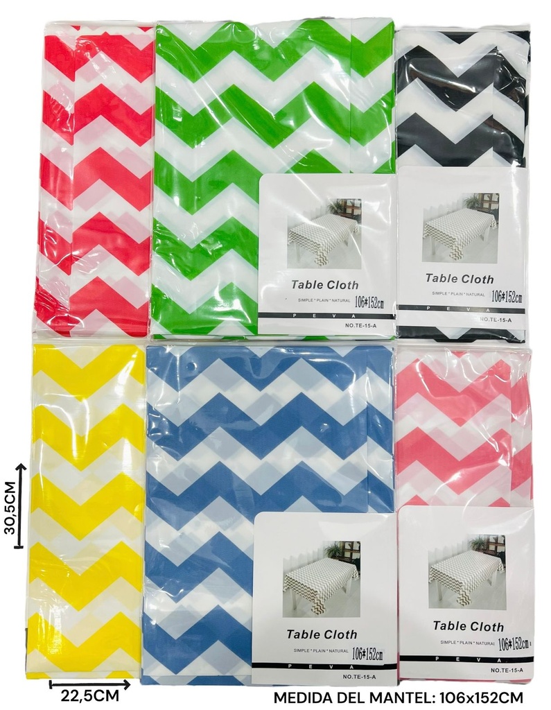 Mantel Zig Zag Rectangular 106X152Cm
