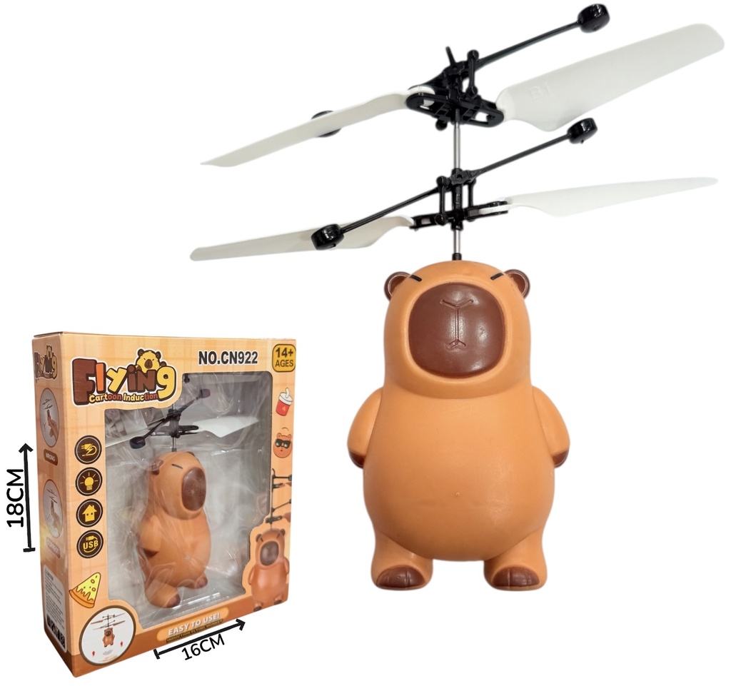 Helicoptero Capibara Con Sensor