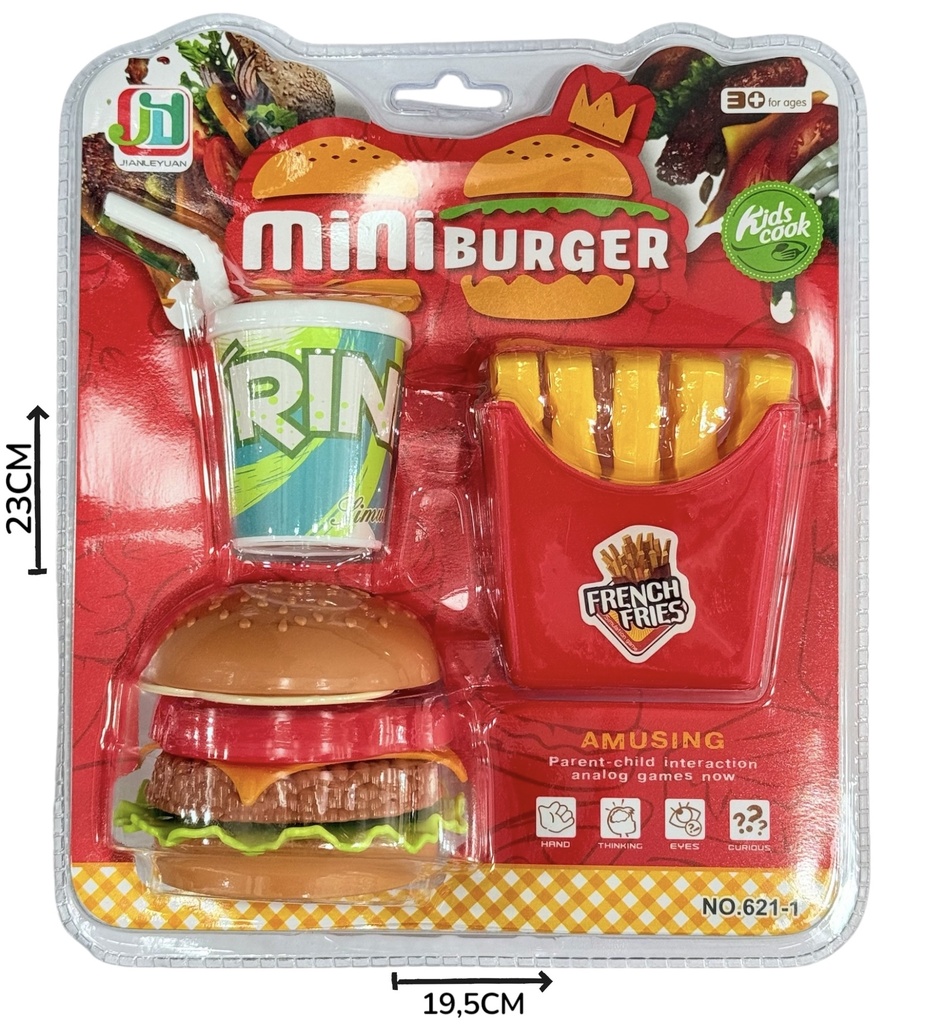 Set Cocina Hamburguesa EnBlister