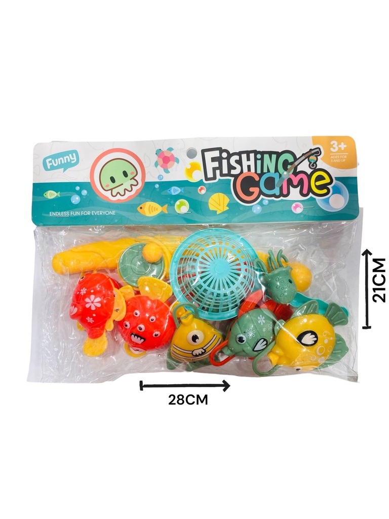 Juego De Pesca En Bolsa Con Animalitos Marinos
