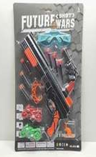 HW25158838 Pistola lanza dardos + motos 30x3x48
