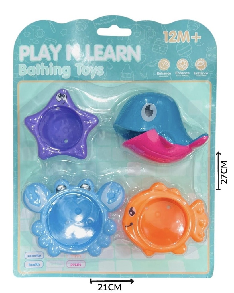 [622823] Juegos De Bañera x4 En Blister