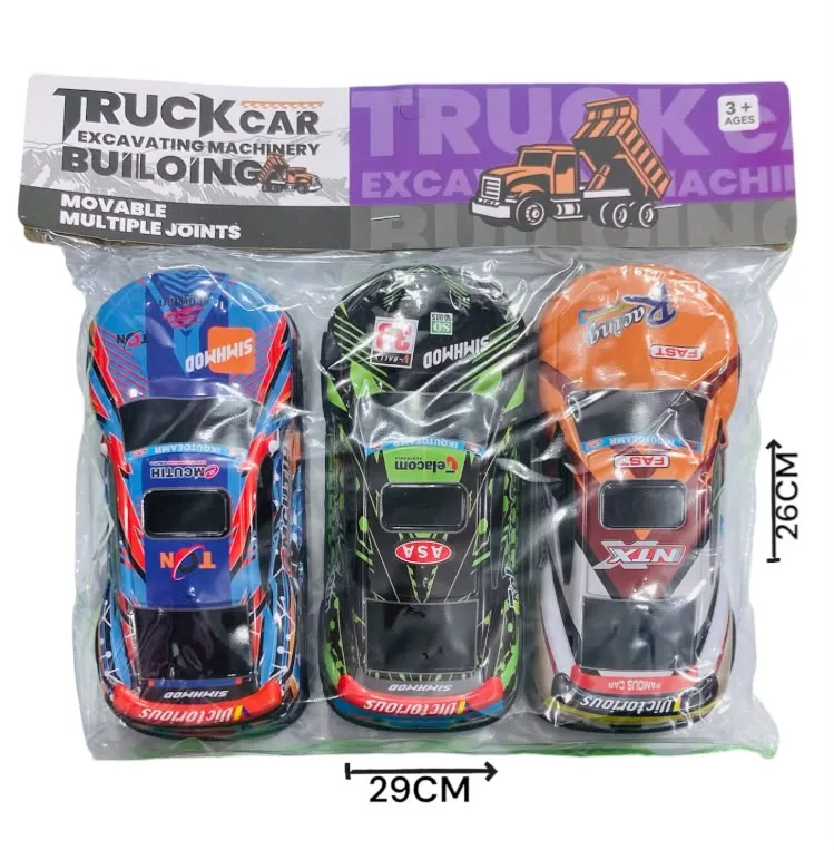 Auto de carreras x3 17,5CM