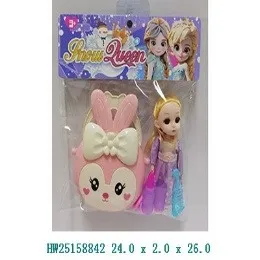 HW25158842 Set de belleza muñequita y conejita  26x24