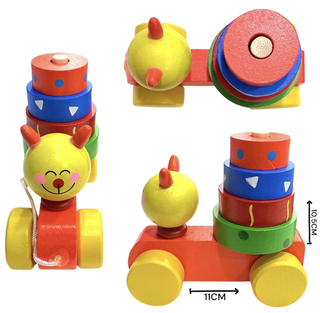 Juego Didactico Carrito De Arrastre