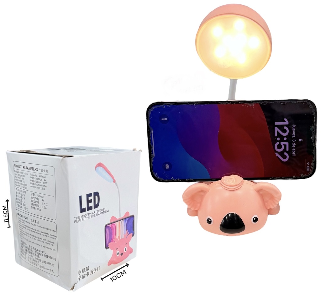 Lampara Koala Con Porta Celular