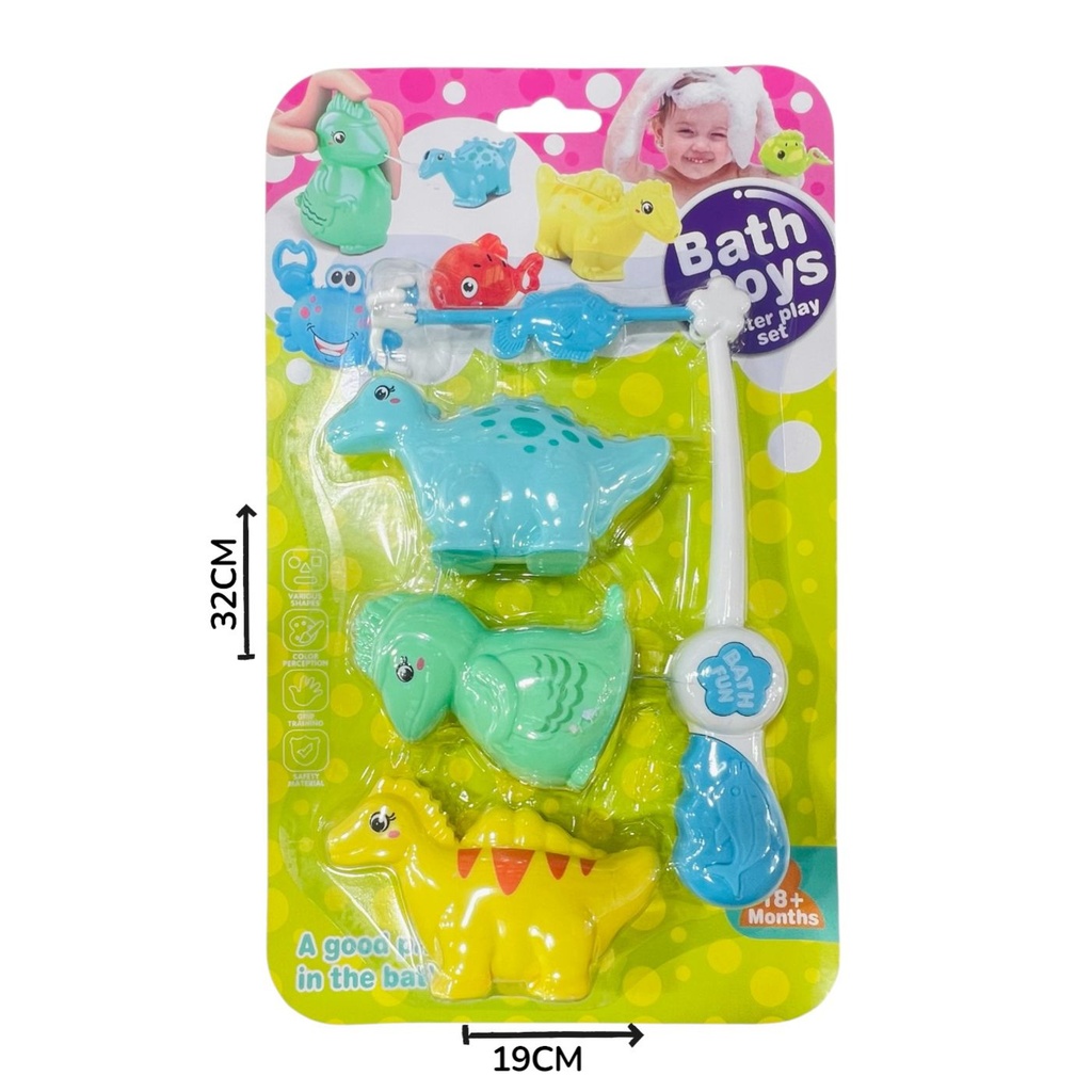Juego De Pesca Dinosaurio x3
