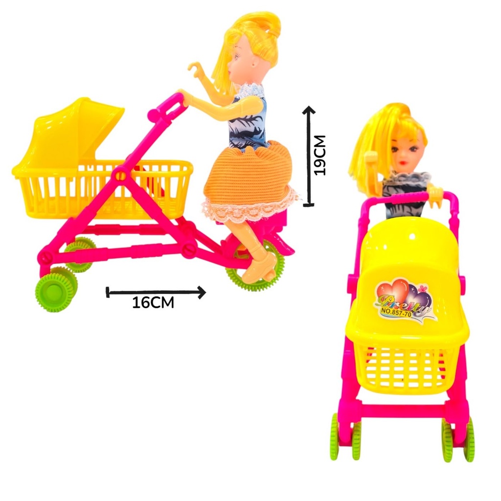 Muñeca Carrito En Bolsa