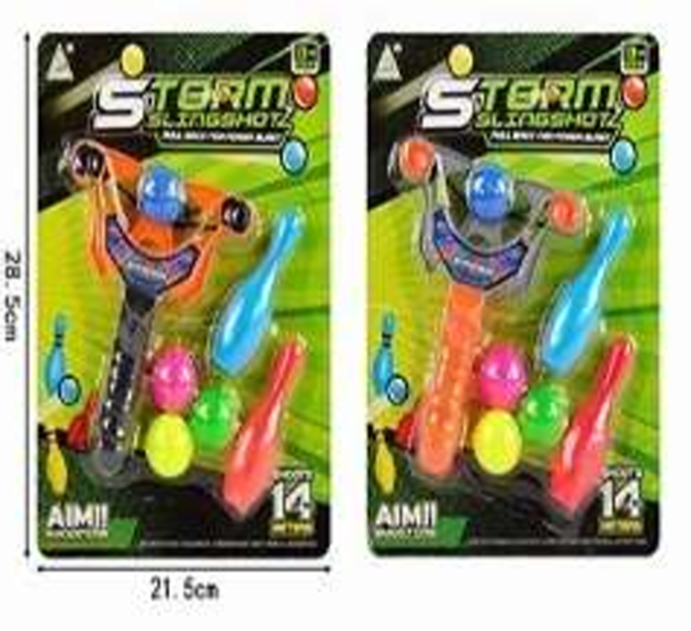 HW25159648 Lanzador de pelotas con bolos